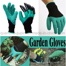 Gants de travail de jardin en latex OEM avec griffe de fouille